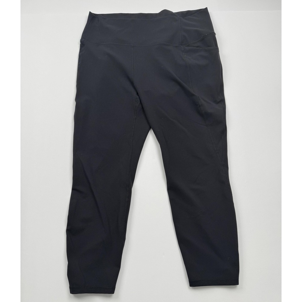 Spyder Active Pants Womens 2XL (29x23) Black High Rise Athletic Leggings Gym